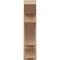 Ekena Millwork 7 1/2-in W x 26-in D x 30-in H Balboa Slat Rough Cedar Woodgrain TimberThane Outlooker, Primed Tan OUTUR075X26X30BOA24RCPR - alternate 3